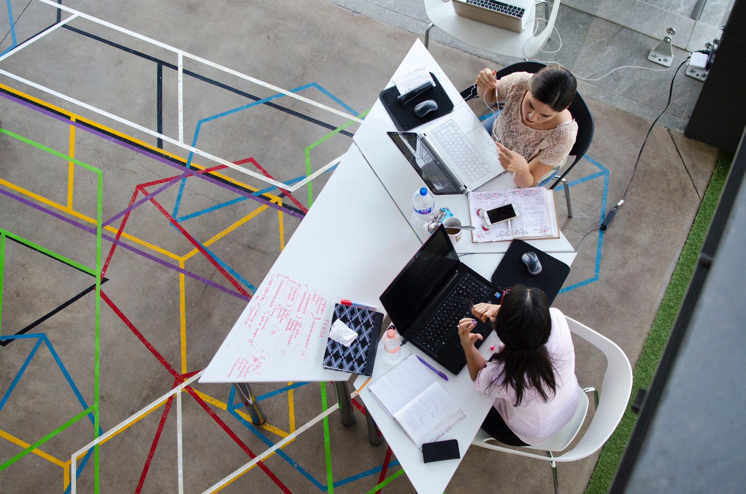Digital marketers working on computers